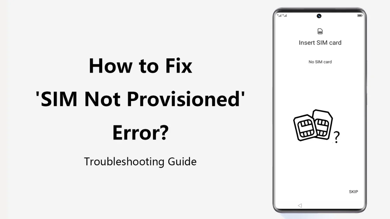 sim card not provisioned
